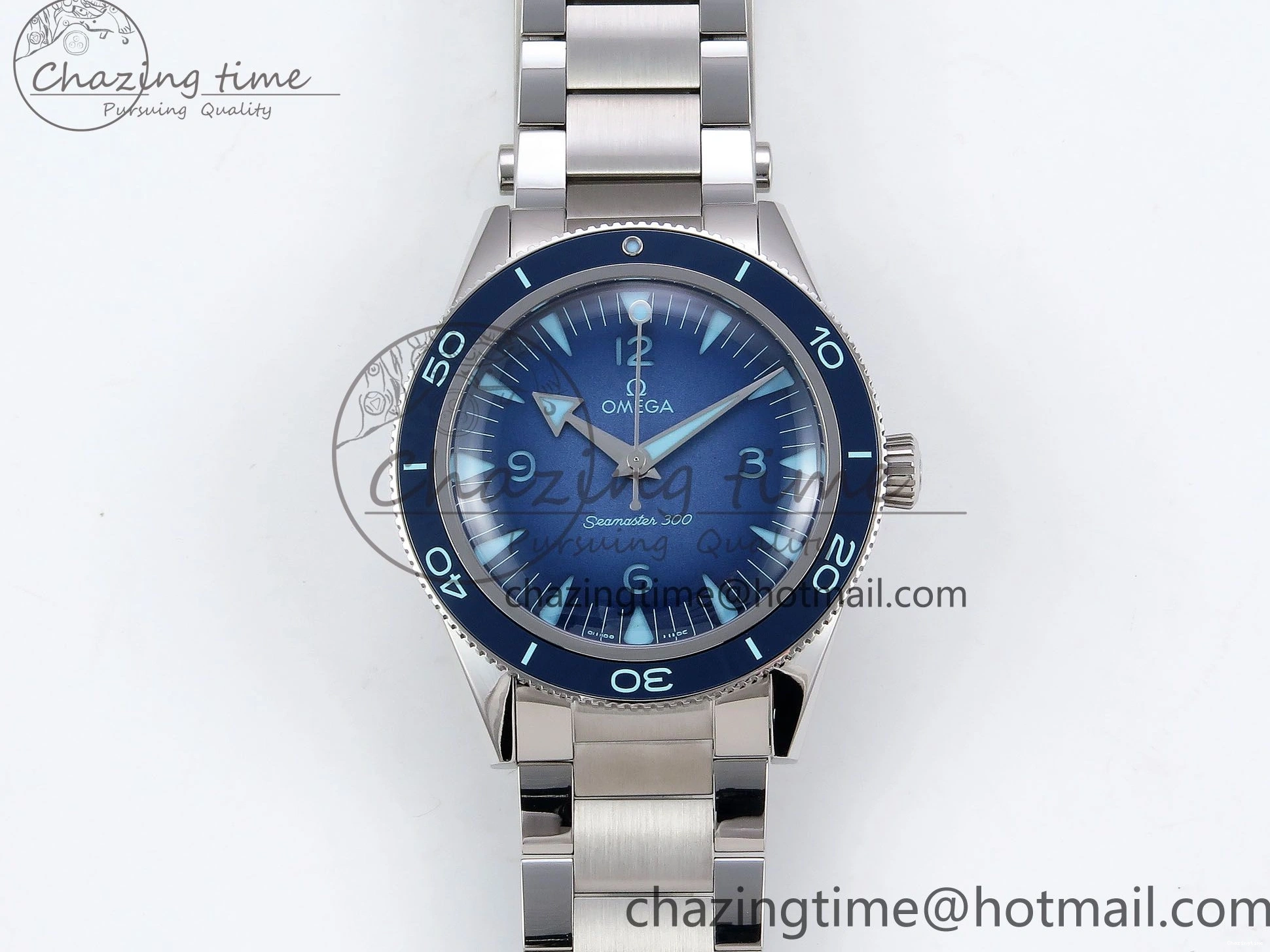 0504 Seamaster 300 Heritage VSF 1:1 Best Edition Blue Dial on SS Bracelet A8912 Super Clone Packable 7716